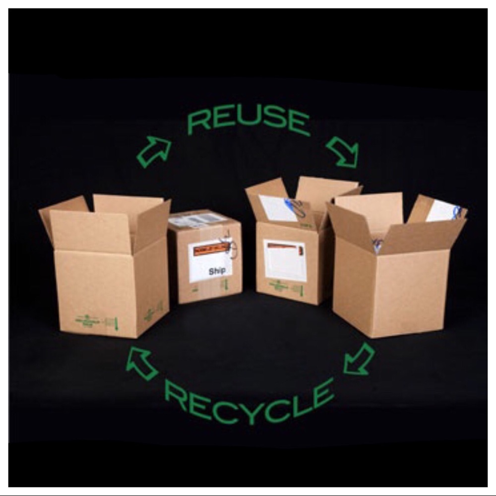I REUSE BOXES FOR SHIPPING 📦 🌲